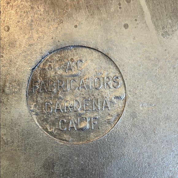 Vintage AC Fabricators 14 by 10 Alum Metal Steak Sizzle Platter Serving Dish - Picture 3 of 3